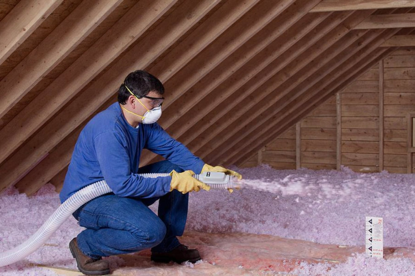Blown-in insulation